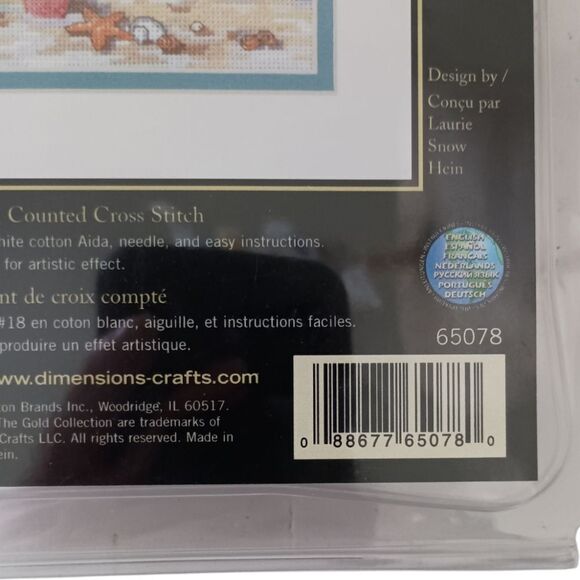 Dimensions Cross Stitch Kit Gold Petites Girl At The Beach #65078 Coastal Beachy - Picture 4 of 12